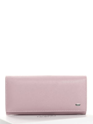 Шкіряний рожевий гаманець на магніті | 6737043