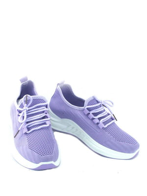 Фіолетові текстильні кросівки | 6737398