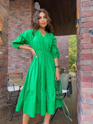 Сукня А-силуету повітряна зелена | 6737356