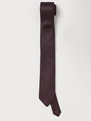 Краватка бордова однотонна | 6685041