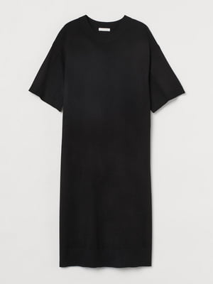 Вільна чорна сукня з віскози | 6685171