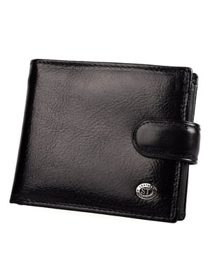 Чорний шкіряний гаманець | 6741141