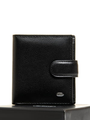 Чорний шкіряний гаманець | 6741201