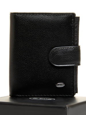Чорний шкіряний гаманець | 6741208