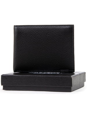 Чорний шкіряний гаманець | 6741217