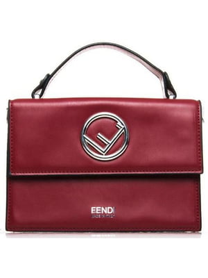 Красная сумка на широком плечевом ремне | 6741235
