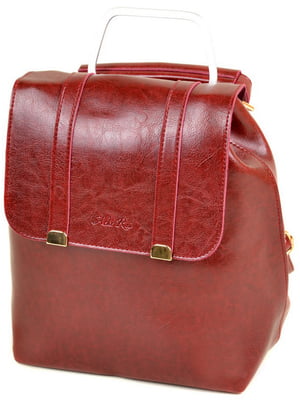 Рюкзак-сумка бордового кольору | 6741429