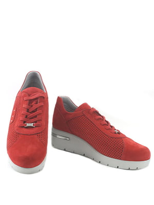 Червоні замшеві кросівки | 6756482