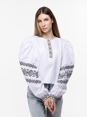 Сорочка-вишиванка біла “Стефанія” | 6738008