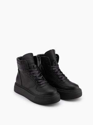 Шкіряні чорні черевики | 6738641