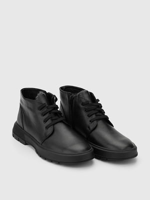 Чорні черевики на шнурівці | 6739065