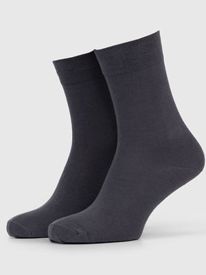 Шкарпетки кольору антрацит | 6739587