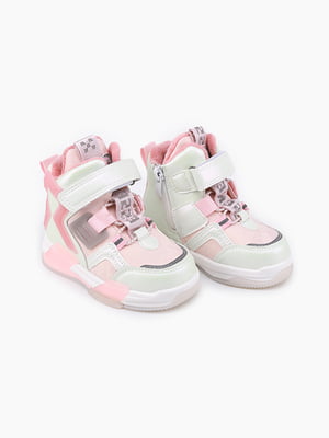 Кросівки-скейтера біло-рожеві | 6741570