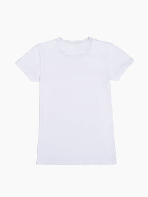 Біла білизняна футболка  | 6741593