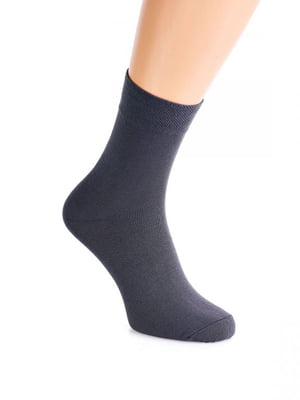 Шкарпетки кольору антрацит | 6743658