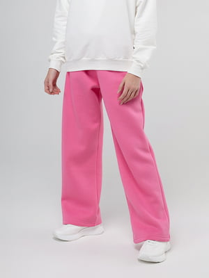 Спортивні штани палаццо рожевого кольору | 6743676