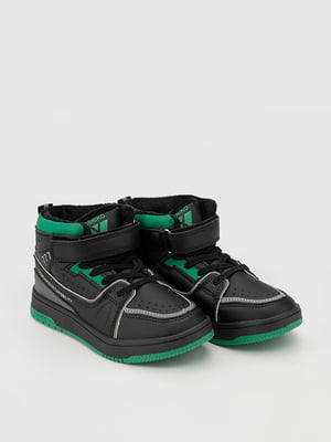 Кросівки чорно-зелені | 6743844