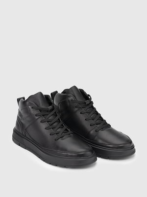 Чорні черевики на шнурівці | 6745391