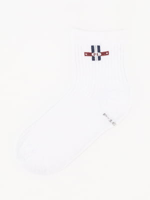 Шкарпетки білі з принтом | 6745761