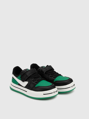 Кросівки чорно-зелені | 6746339