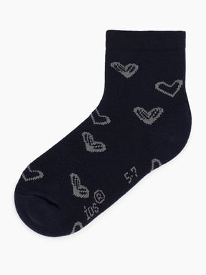 Шкарпетки сині з принтом | 6738133