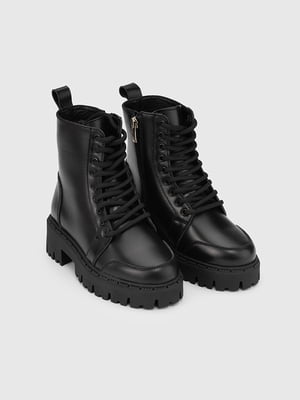 Шкіряні чорні черевики | 6738279
