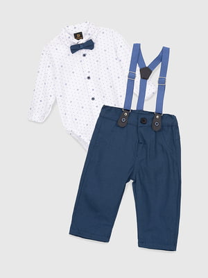 Костюм для хлопчика: боді-сорочка та штани | 6738298