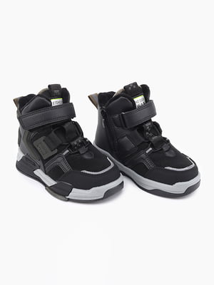 Кросівки-скейтера чорні на липучках | 6745165