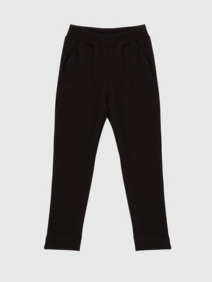 Спортивні штани однотонні чорного кольору | 6745443