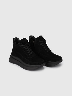 Чорні кросівки на шнурівці | 6746327