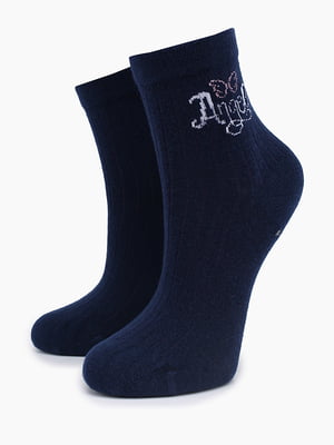 Сині шкарпетки з принтом (14-16 р.) | 6747231