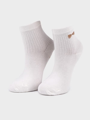 Шкарпетки молочного кольору з малюнком | 6745234