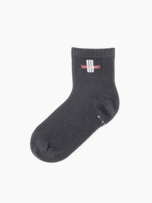 Шкарпетки чорні з малюнком | 6746354