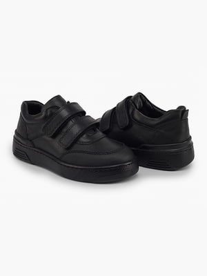 Чорні шкіряні кросівки | 6744380
