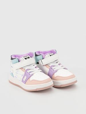 Кросівки білі-фіолетові | 6745350