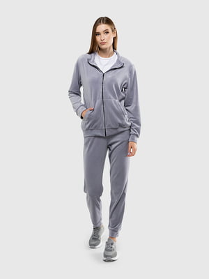 Світло-сірий спортивний костюм: кофта і штани | 6739321