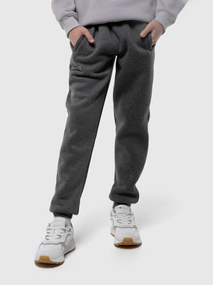 Спортивні штани графітового кольору з кишенями | 6745520