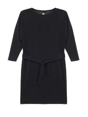 Чорна сукня-футляр з укороченим рукавом | 6745970