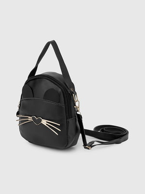 Чорний рюкзак з вусами кота | 6746115
