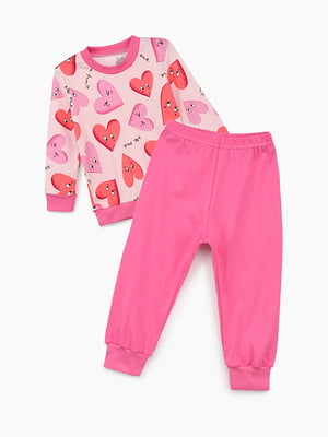 Рожева піжама: світшот і штани | 6746386