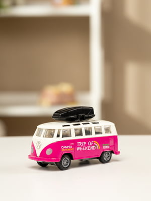Рожевий іграшковий автобус | 6746441