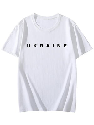 Біла футболка "Ukraine"  | 6746520