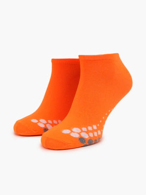 Шкарпетки помаранчеві з принтом | 6746817