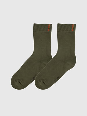 Шкарпетки кольору хакі | 6746978