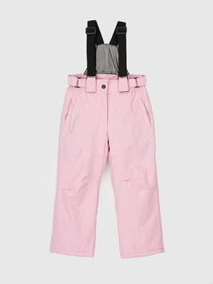 Штани на шлейках для дівчинки рожевий | 6747626