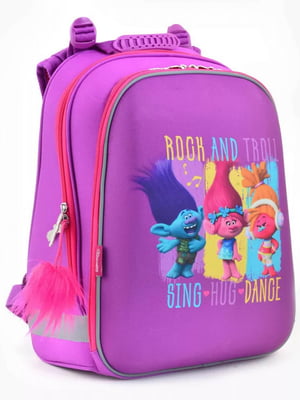 Рюкзак рожевий з яскравим принтом | 6747664