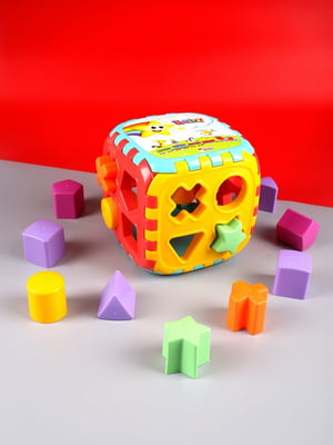 Сортер куб різнокольоровий | 6742161