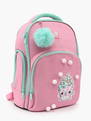 Рюкзак з початкової школи Kite рожевий з декором | 6743405