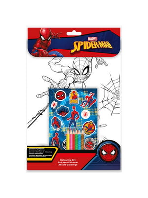 Набір розмальовок з наліпками та олівцями Spiderman | 6744750