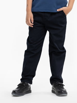 Темно-сині штани з кишенями | 6737888